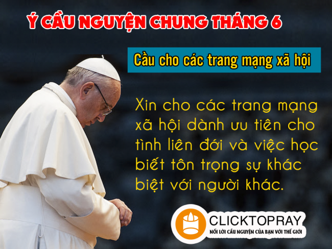 Ý Cầu Nguyện Chung Tháng 6-2018, Tông Đồ Cầu Nguyện