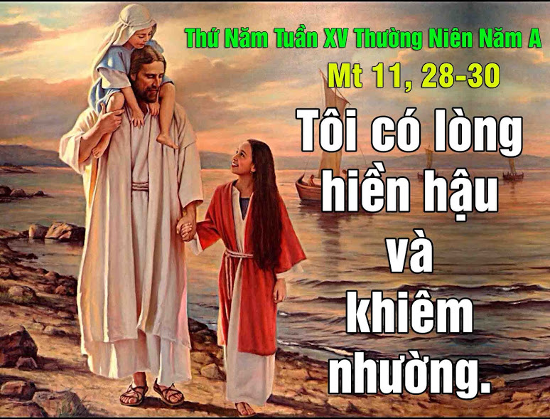 Suy niệm 19/07/2018 – Thứ năm tuần 15 thường niên: Ách của Ta êm ái.