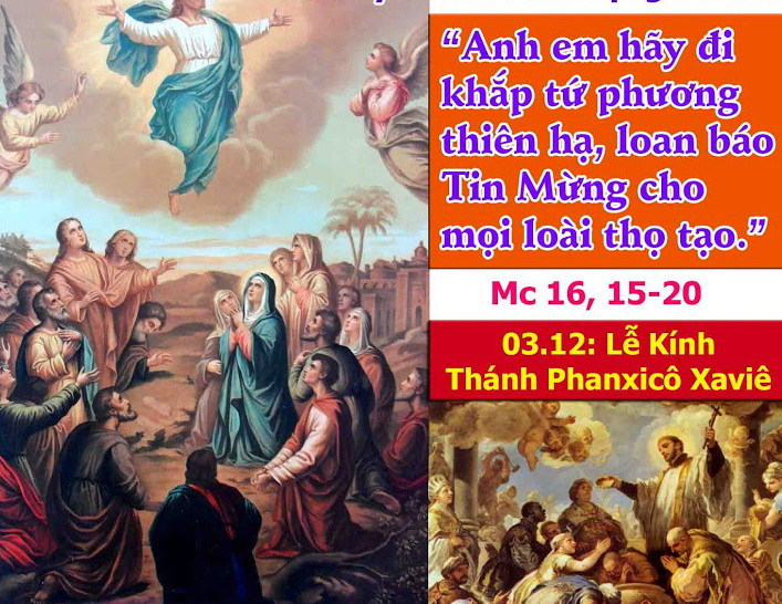 Suy niệm 03/12/2018 – Thứ Hai tuần 1 mùa vọng: THÁNH PHANXICÔ XAVIÊ, LINH MỤC. Bổn mạng các xứ truyền giáo. Lễ kính.