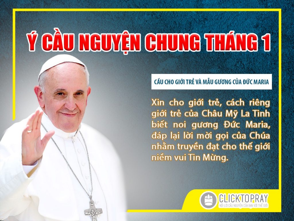 Ý cầu nguyện chung của Đức Thánh Cha Phanxicô Tháng 01-2019