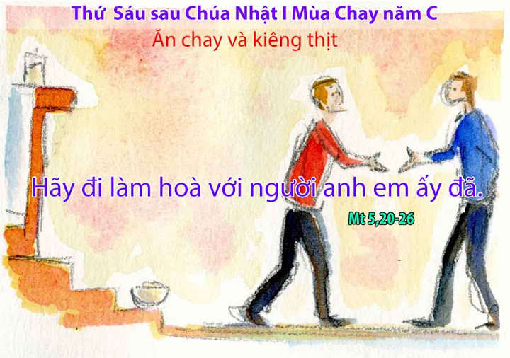 Suy niệm 15/03/2019 – Thứ sáu tuần 1 Mùa Chay: Tha thứ.