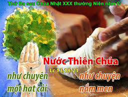 Suy niệm 29/10/2019 – Thứ Ba tuần 30 thường niên: Nước Thiên Chúa.