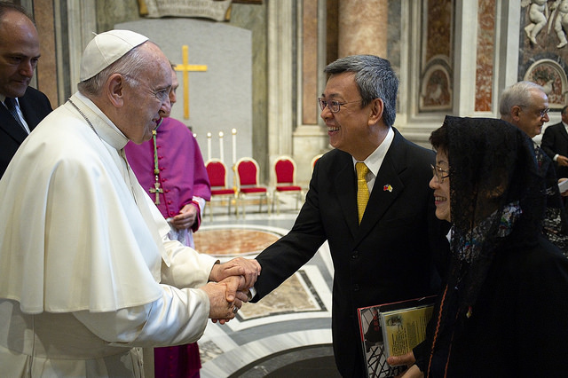 Vatican xóa các hình của phó tổng thống Đài Loan: quá khó nuốt với Trung quốc