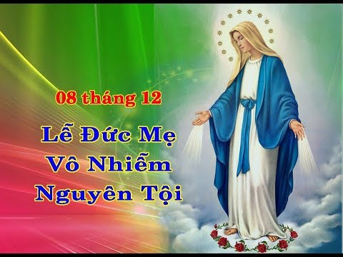 Suy niệm 09/12/2019 – Thứ Hai tuần 2 mùa vọng – ĐỨC MẸ VÔ NHIỄM NGUYÊN TỘI. Lễ trọng. Lễ HỌ. Cầu cho giáo dân.