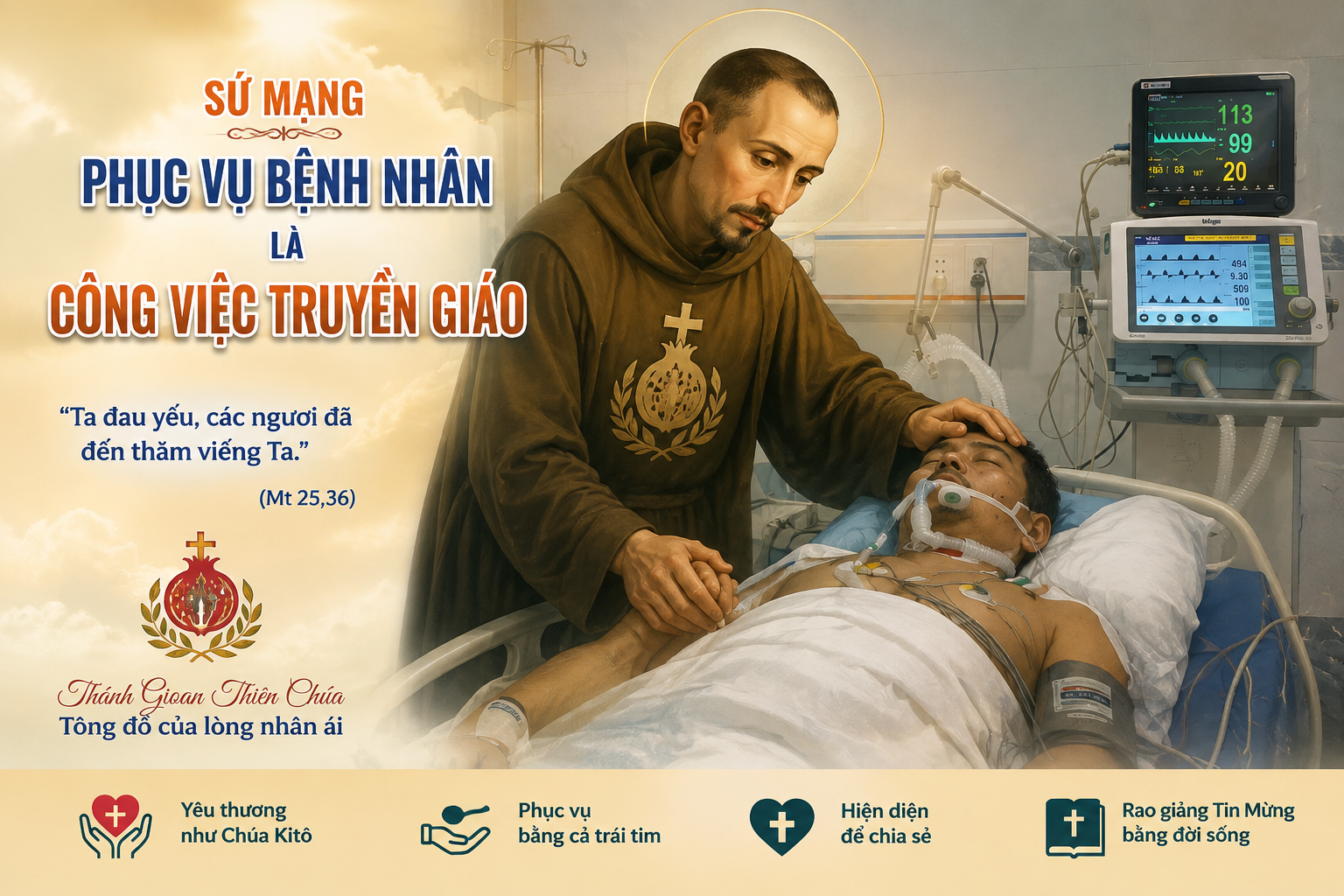 PHỤC VỤ BỆNH NHÂN MỘT CÁCH TRUYỀN GIÁO