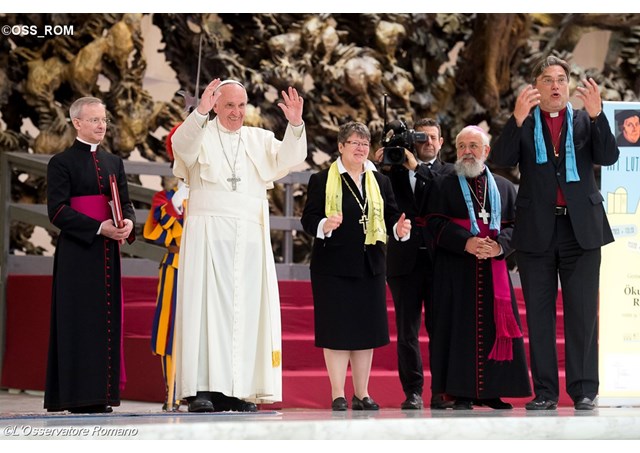 Đức Thánh Cha kêu gọi Công Giáo và Luther làm chứng tá chung